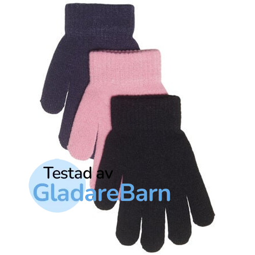 Nordbjørn Bergsfjord Fingervantar 3-Pack, Black/Rosebloom/Eclipse